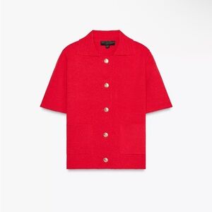 Zara SHORT SLEEVE KNIT JACKET